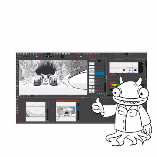 how to insert bg in toonboom storyboard pro