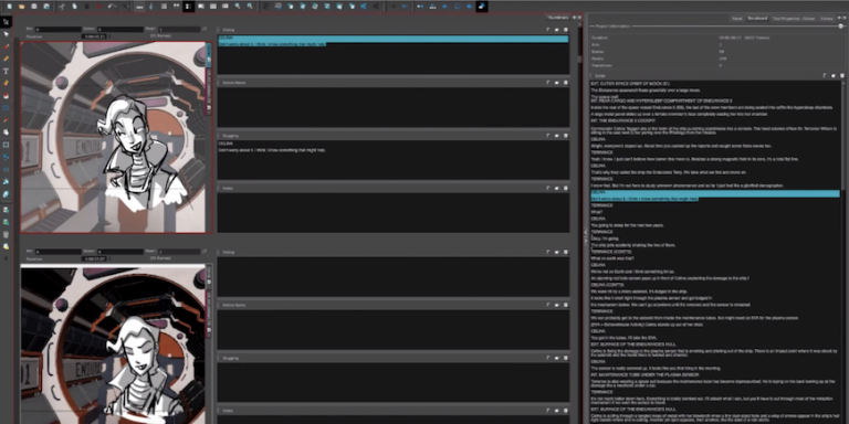 how to select export range in toonboom storyboard pro