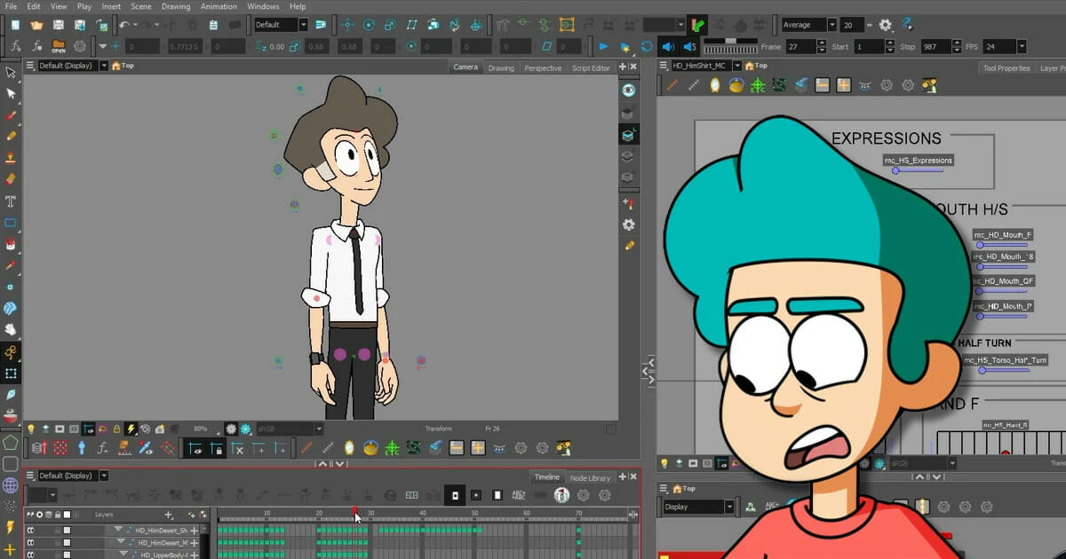 Juhas documents his character rigging process in Harmony Premium - Toon  Boom Animation