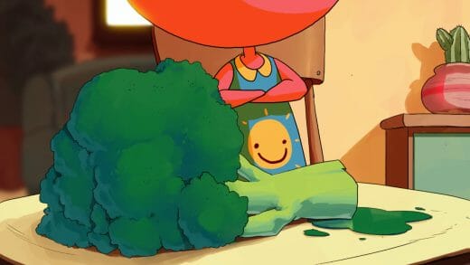Rumpus Animation的《绿色标识》的剧作，描绘了一片色彩鲜艳的花椰菜和一个不快乐的孩子。