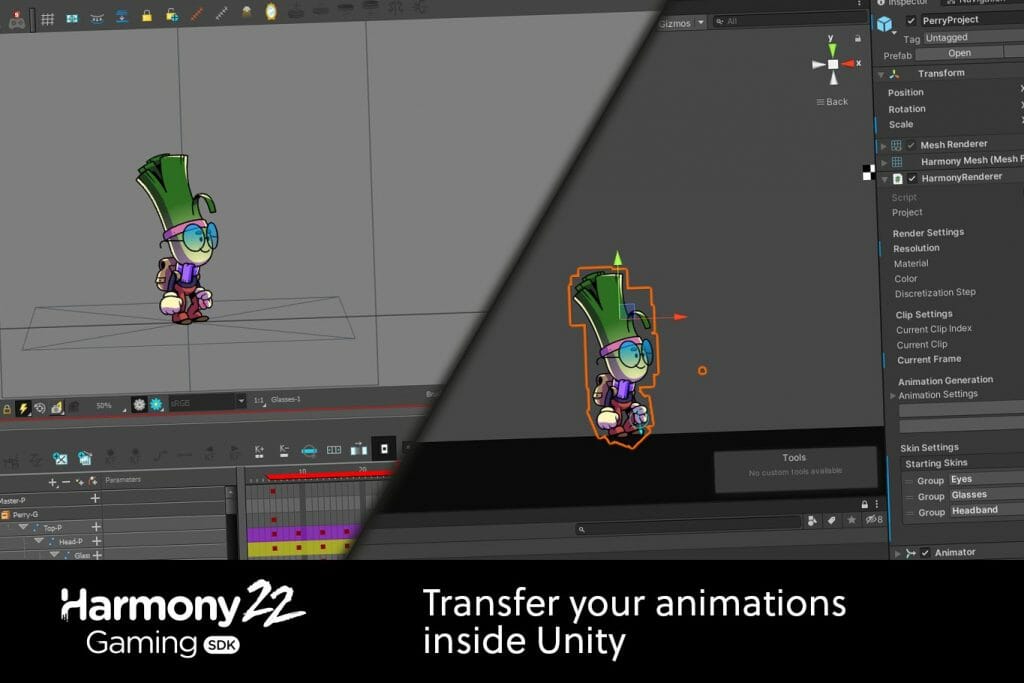 Harmony 22 Gaming: 2D animation and art tools for game development pipelines