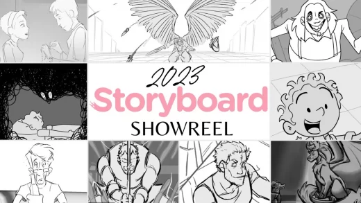 Projects made using Storyboard Pro, including Bad Reputation, Say my Name, Phoenix.